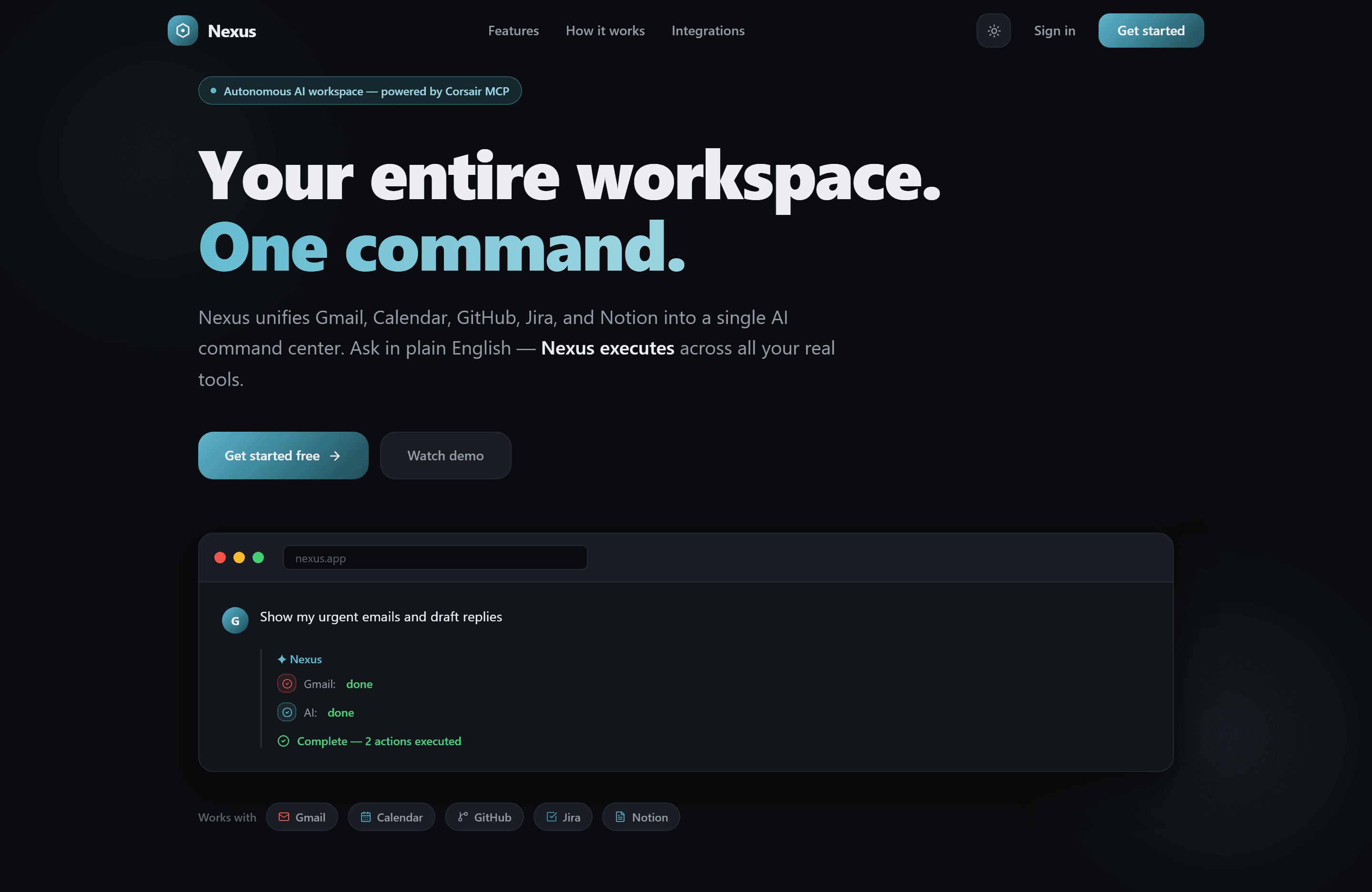NEXUS product interface