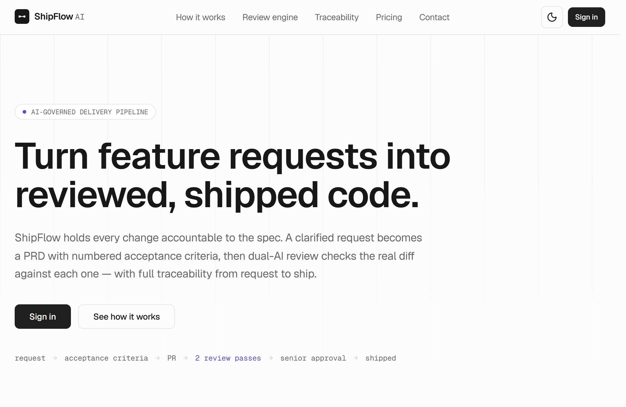 ShipFlow product interface