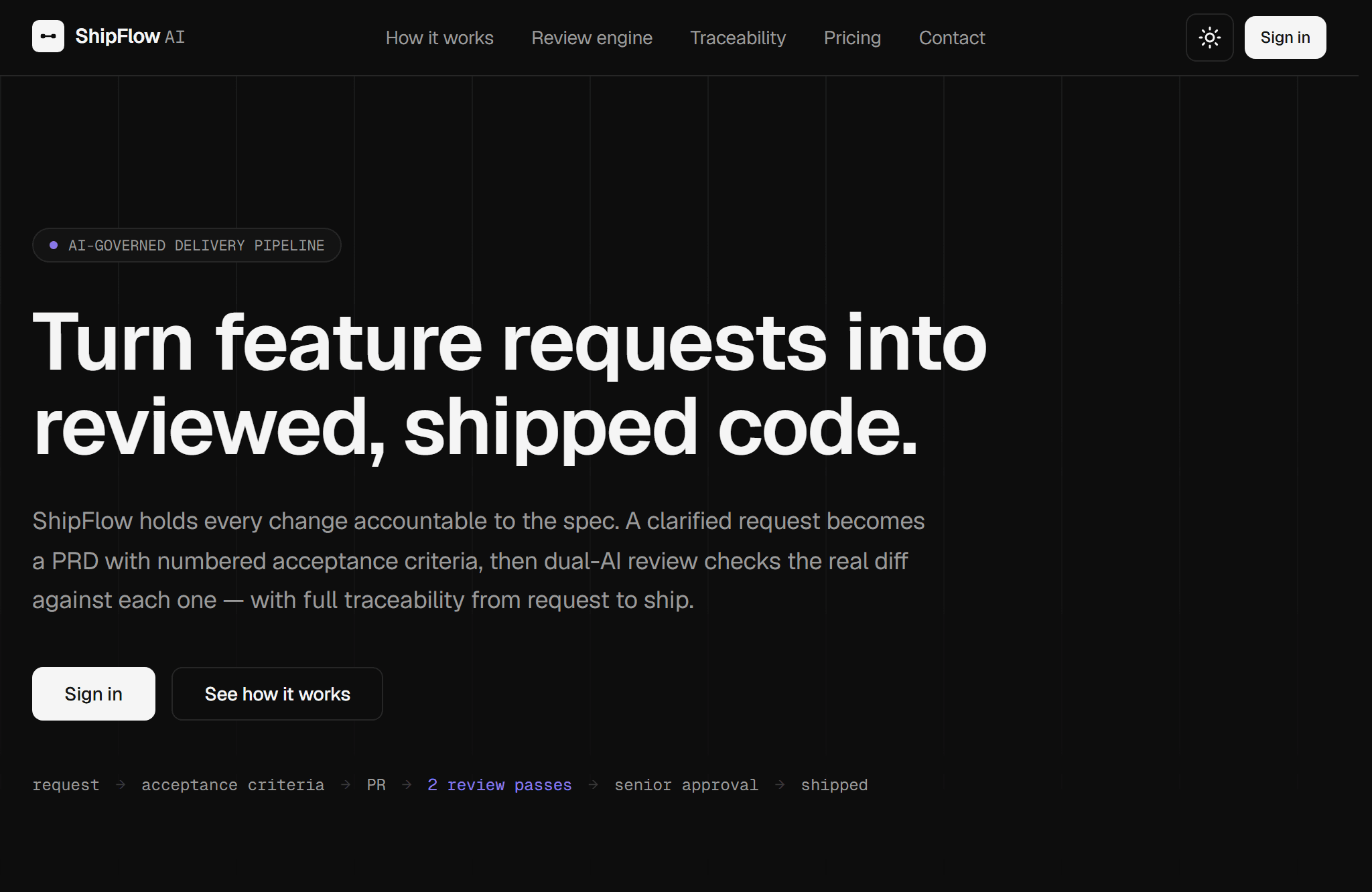 ShipFlow product interface